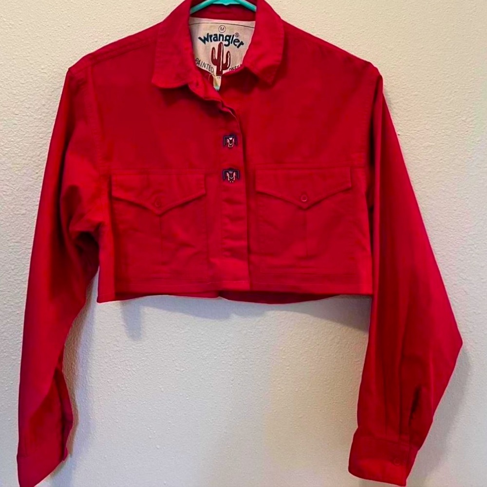 Reworked Wrangler Cropped Button up
